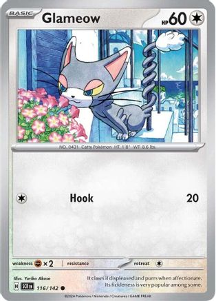 Glameow 116  SV07 Stellar Crown - Common