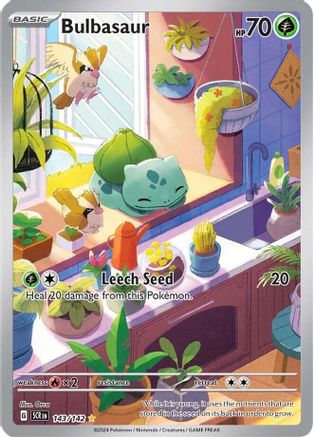 Bulbasaur 143  - Holofoil SV07 Stellar Crown - Illustration Rare