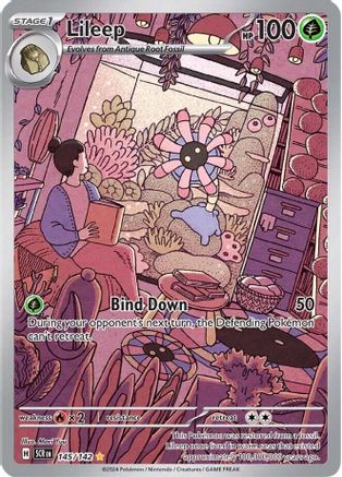 Lileep 145/142  - Holofoil SV07 Stellar Crown - Illustration Rare