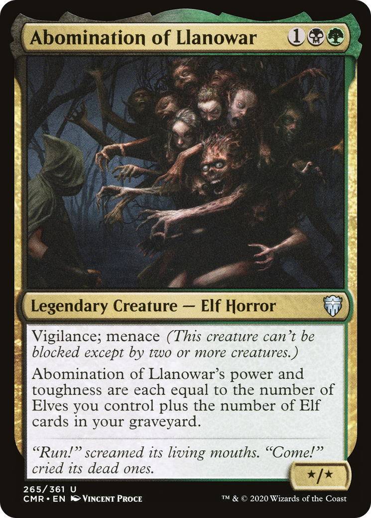Abomination of Llanowar (CMR-265) - Commander Legends