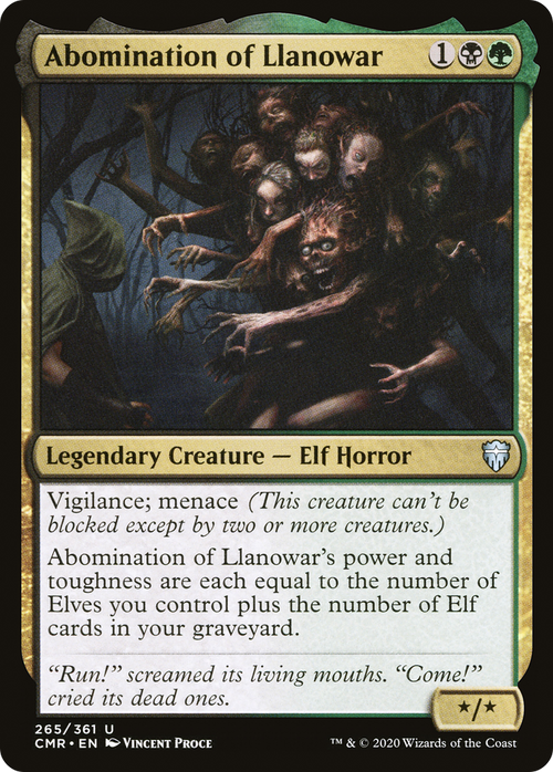 Abomination of Llanowar (CMR-265) - Commander Legends