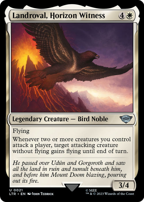 Landroval, Horizon Witness (LTR-021) - The Lord of the Rings: Tales of Middle-earth Foil