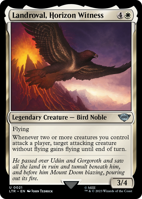 Landroval, Horizon Witness (LTR-021) - The Lord of the Rings: Tales of Middle-earth Foil