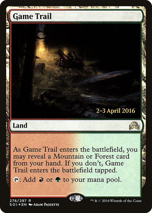 Game Trail (PRE-276S) - Shadows over Innistrad Promos Foil