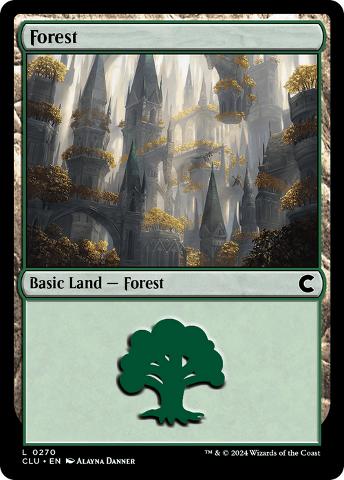 Forest (0270) (CLU-270) - Ravnica: Clue Edition