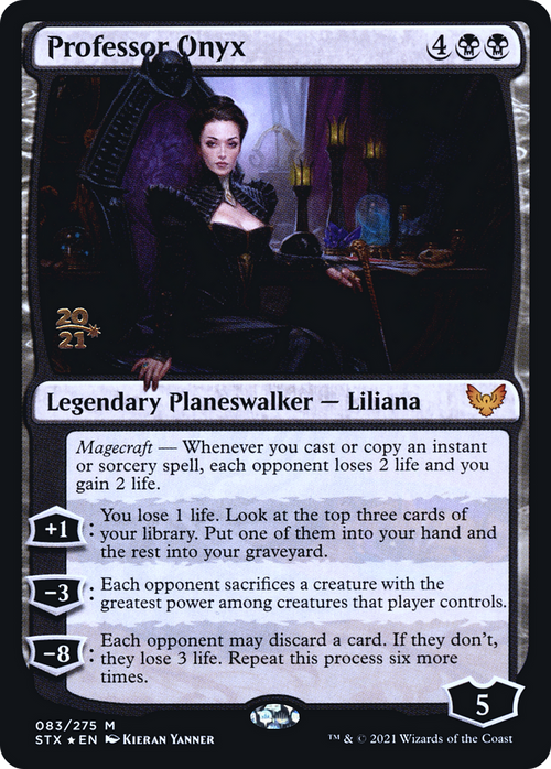 Professor Onyx (PRE-83S) - Strixhaven: School of Mages Promos Foil