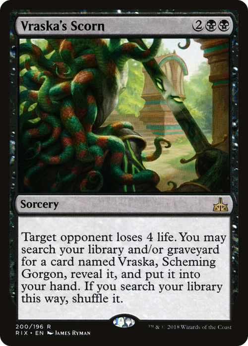 Vraska's Scorn (RIX-200) - Rivals of Ixalan