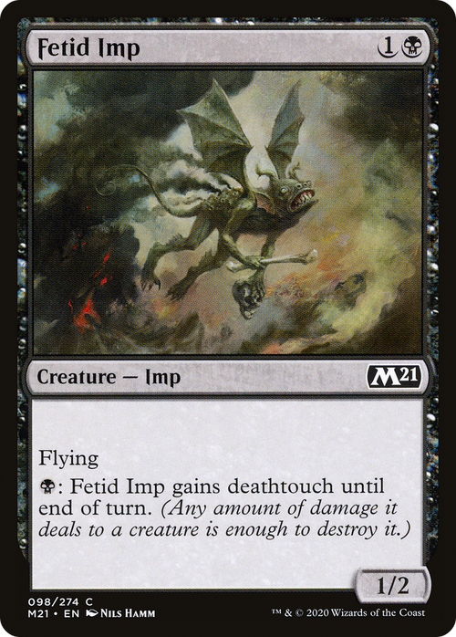 Fetid Imp (M21-098) - Core Set 2021 Foil