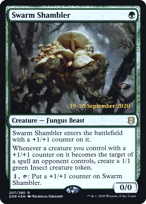 Swarm Shambler (PRE-207S) - Zendikar Rising Promos Foil