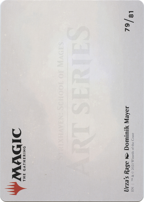 Urza's Rage // Urza's Rage (ASTX-079) - Strixhaven Art Series (Borderless)