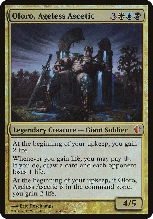 Oloro, Ageless Ascetic (Commander 2013) (OVER-203) - Commander 2013 Oversized Foil