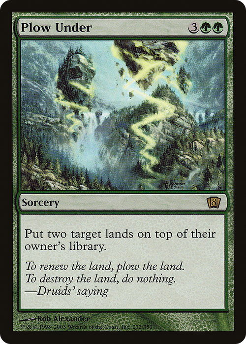 Plow Under (8ED-272) - 8th Edition Foil