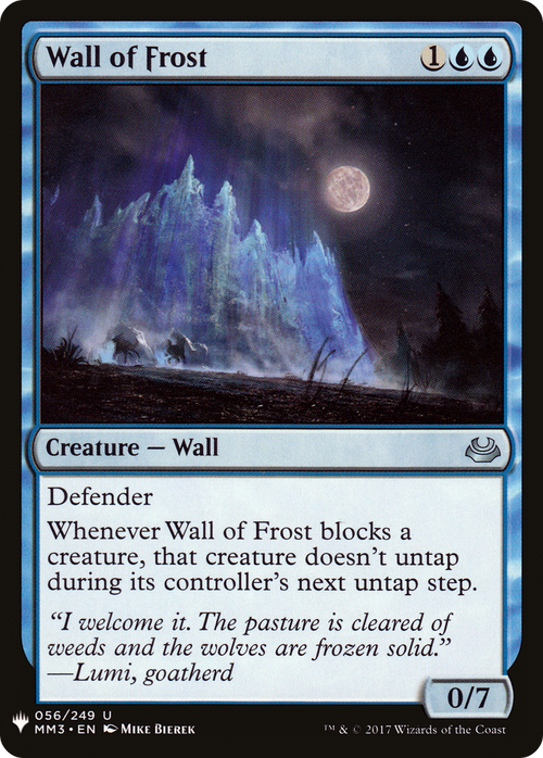 Wall of Frost (LIST-MM3-56) - The List