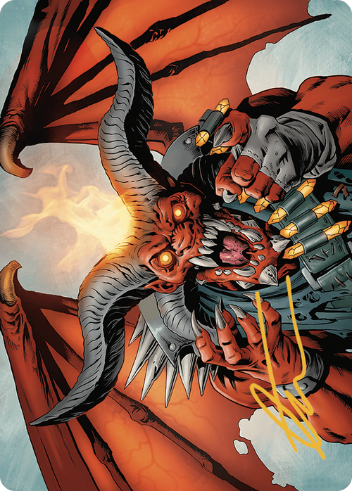 Rakdos, the Muscle // Rakdos, the Muscle (AOTJ-053) - Outlaws of Thunder Junction Art Series (Borderless) Foil