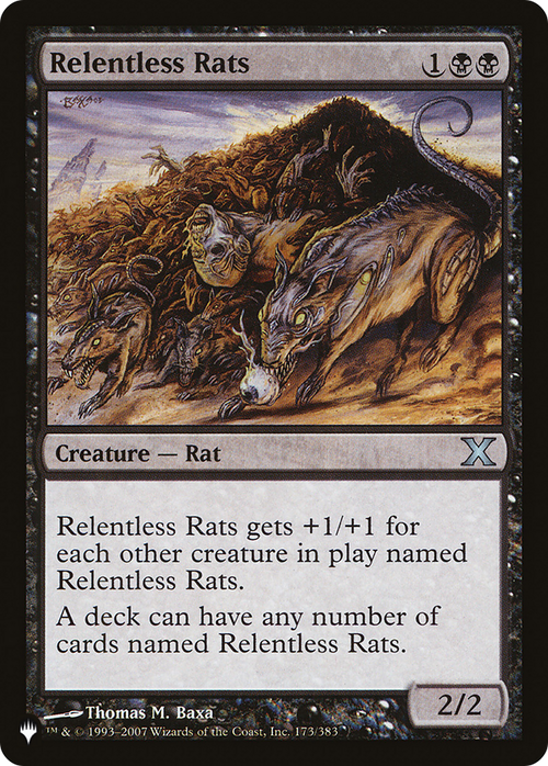 Relentless Rats (LIST-10E-173) - The List