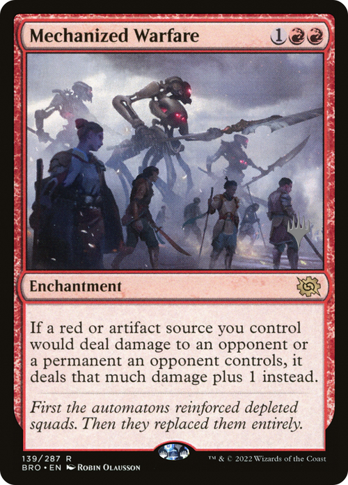Mechanized Warfare (PPBRO-139) - The Brothers' War Promos Foil