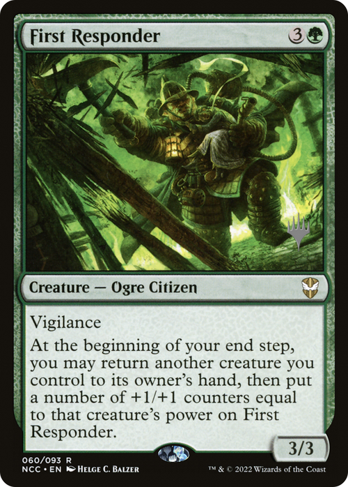 First Responder (PPSNC-060) - New Capenna Commander Promos Foil