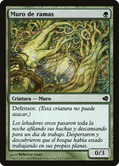 Wall of Wood (Spanish) - "Muro de ramas" (PS11-165) - Salvat 2011