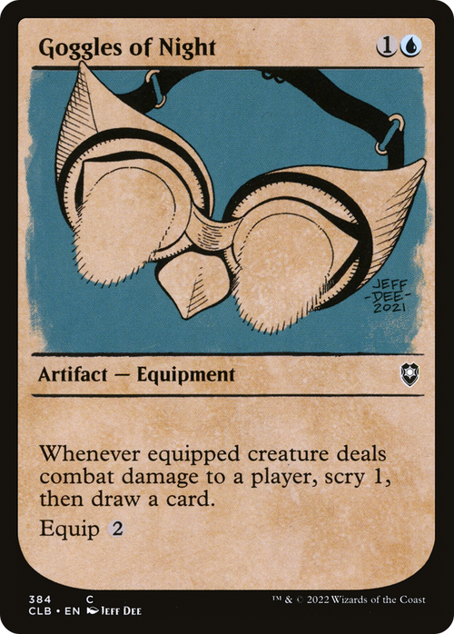Goggles of Night (Showcase) (CLB-384) - Commander Legends: Battle for Baldur's Gate: (Showcase) Foil