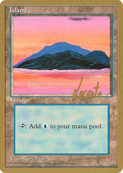 Island (C) - 1996 Michael Loconto (4ED) (WCD-) - Pro Tour Collector Set