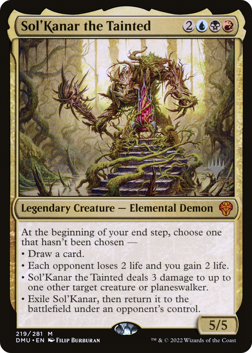 Sol'Kanar the Tainted (PPDMU-219) - Dominaria United Promos
