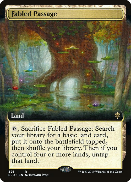 Fabled Passage (Extended Art) (ELD-391) - Throne of Eldraine: (Extended Art) Foil