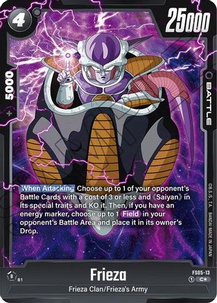 Frieza (Bonus Pack Alternate Art) (FS05-13) - Starter Deck 5 Bardock Holofoil