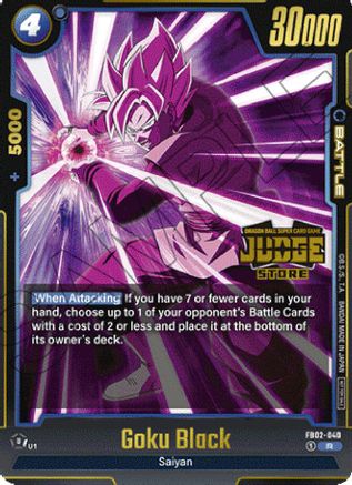 Goku Black - FB02-040 (Judge Pack (Store Judge) 02) (FB02-040) - Tournament and Championship Promos Holofoil