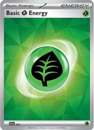Basic Grass Energy 009  - Holofoil SVE Scarlet & Violet Energies - Common
