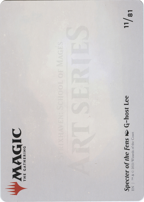 Specter of the Fens // Specter of the Fens (ASTX-011) - Strixhaven Art Series (Borderless)