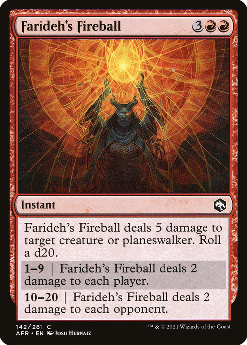 Farideh's Fireball (AFR-142) - Adventures in the Forgotten Realms Foil