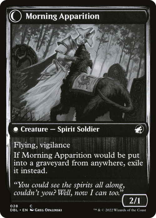 Mourning Patrol (DBL-028) - Innistrad: Double Feature: (Double Faced Transform)