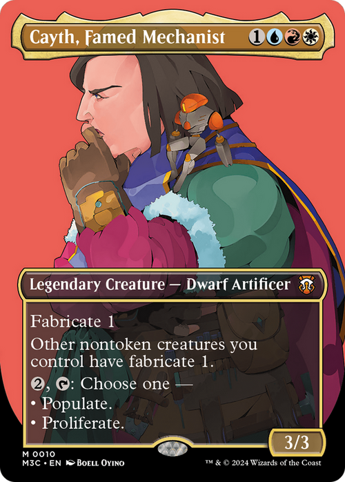 Cayth, Famed Mechanist (Borderless) (M3C-010) - Modern Horizons 3 Commander Foil