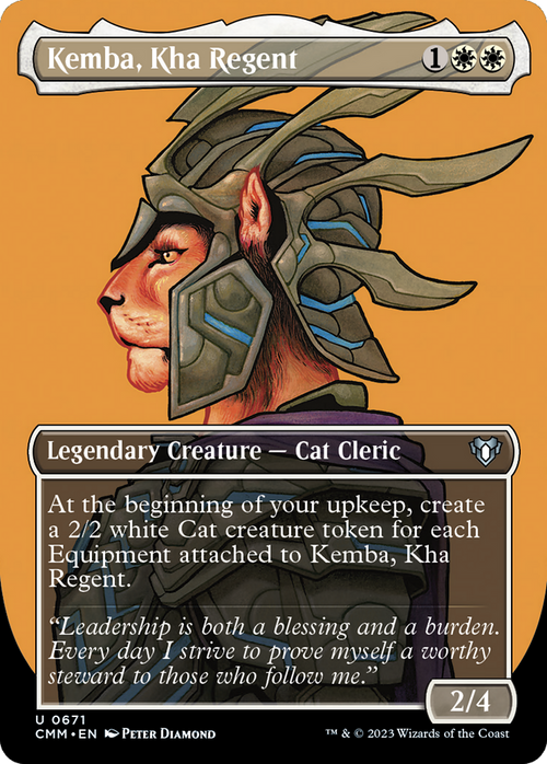 Kemba, Kha Regent (Borderless) (CMM-671) - Commander Masters Foil