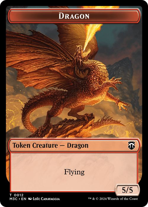 Dragon (TM3C-012) - Modern Horizons 3 Commander Tokens