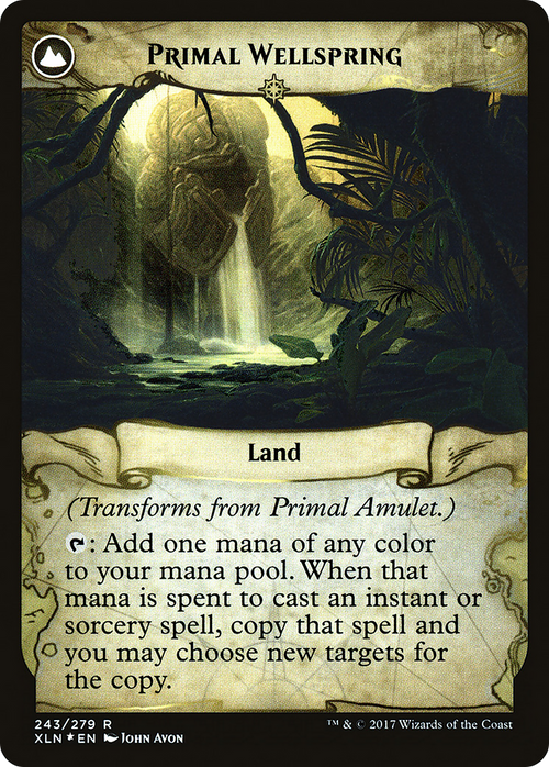 Primal Amulet (PRE-243S) - Ixalan Promos: (compasslanddfc) Foil