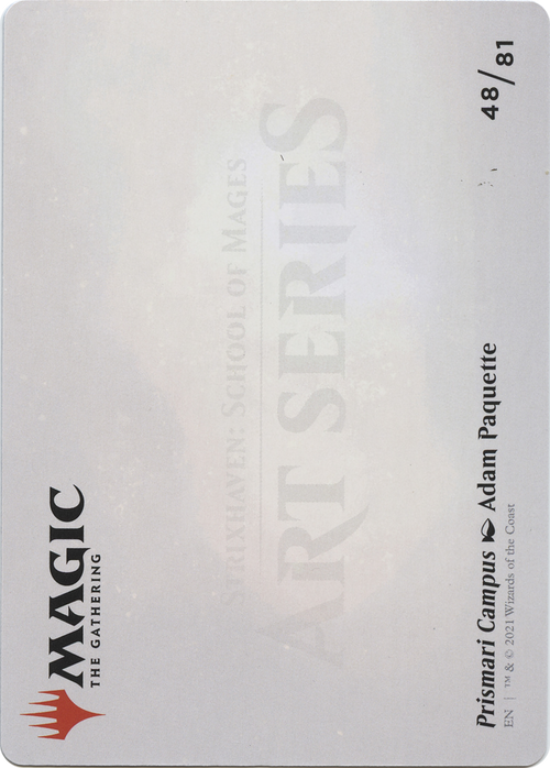 Prismari Campus // Prismari Campus (ASTX-048) - Strixhaven Art Series (Borderless) Foil