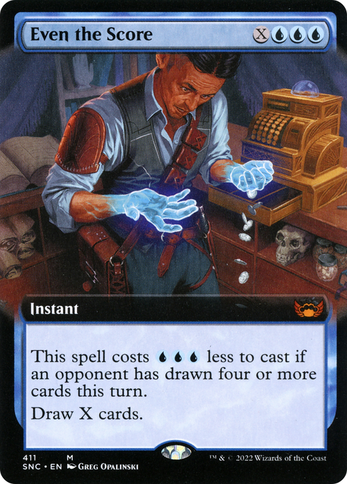 Even the Score (Extended Art) (SNC-411) - Streets of New Capenna: (Extended Art)