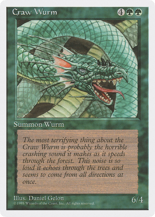 Craw Wurm (4ED-) - Fourth Edition