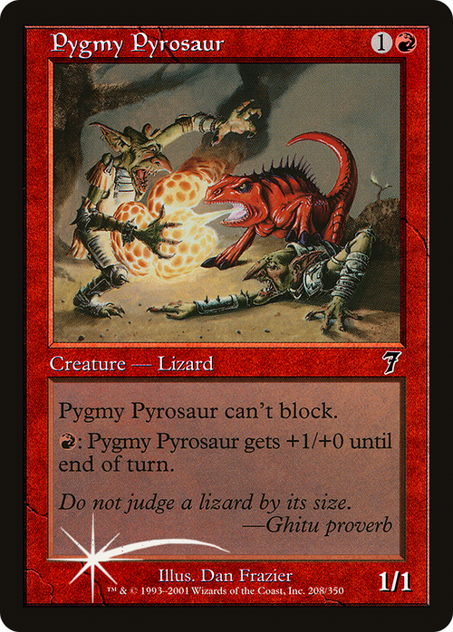 Pygmy Pyrosaur (7ED-208) - 7th Edition