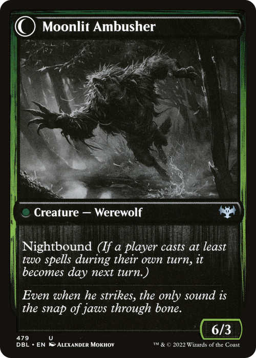 Oakshade Stalker (DBL-479) - Innistrad: Double Feature: (Double Faced Transform) Foil