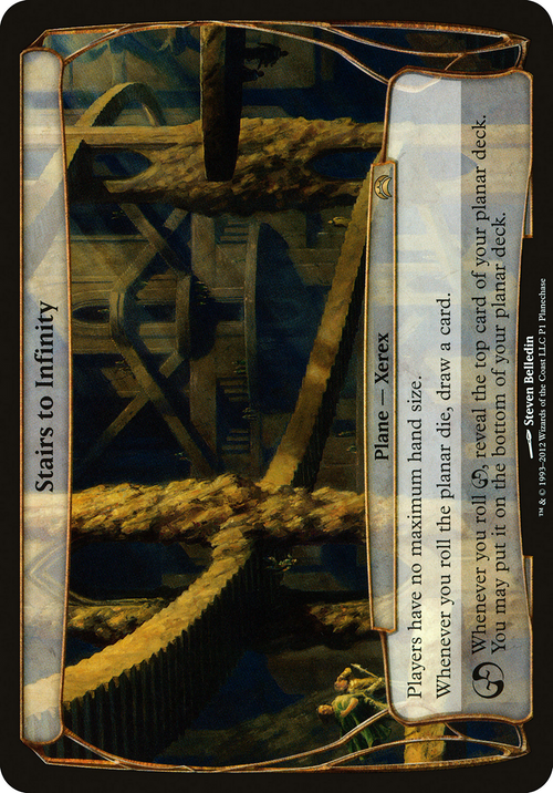 Stairs to Infinity (Release Event Promo) (OVER-0P1) - Planechase Promos