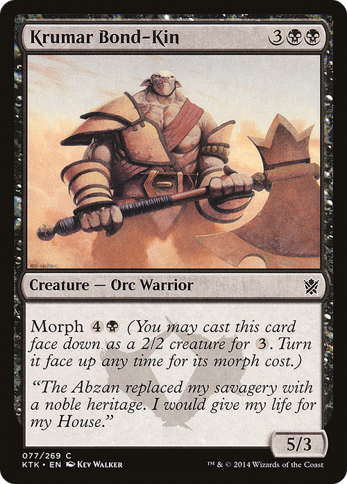Krumar Bond-Kin (KTK-077) - Khans of Tarkir Foil