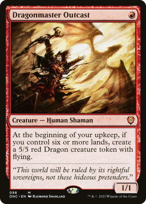 Dragonmaster Outcast (ONC-098) - Phyrexia: All Will Be One Commander