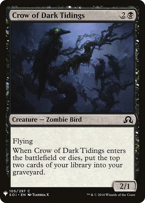 Crow of Dark Tidings (LIST-SOI-105) - The List