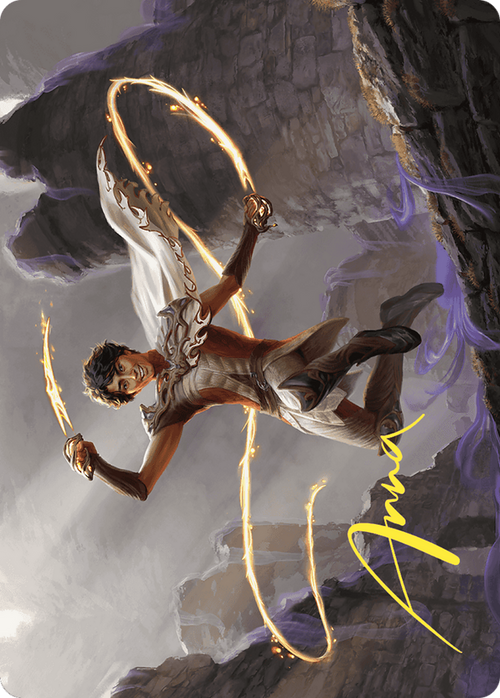 Kellan, the Fae-Blooded // Kellan, the Fae-Blooded (AWOE-039) - Wilds of Eldraine Art Series (Borderless) Foil