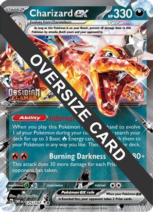Charizard ex 125/197  Jumbo Cards - Double Rare