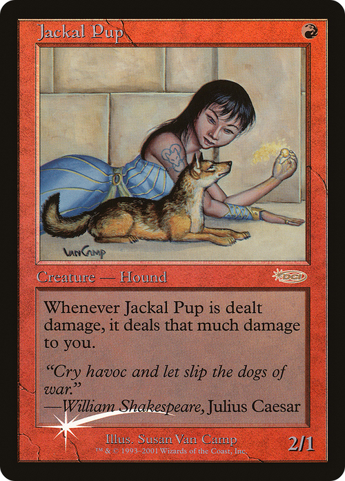 Jackal Pup (FNM-) - Friday Night Magic 2001 Foil