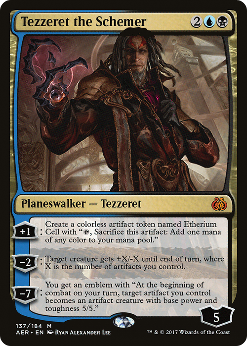 Tezzeret the Schemer (AER-137) - Aether Revolt Foil