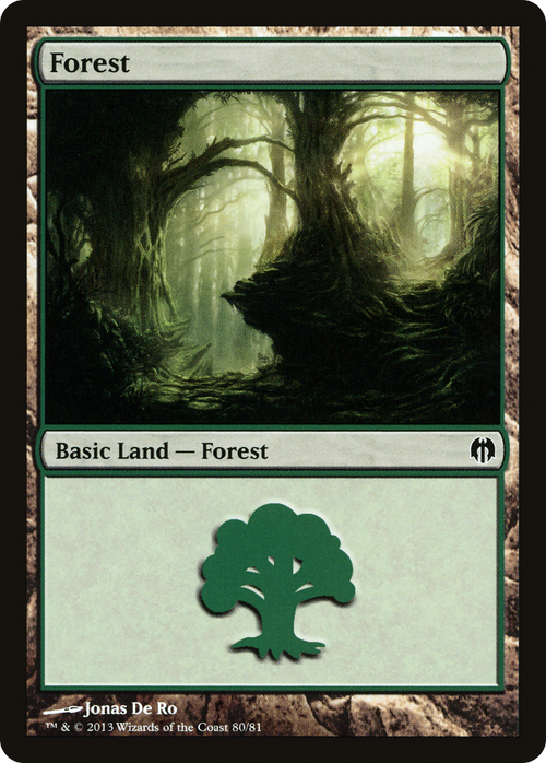 Forest (80) (DDL-080) - Duel Decks: Heroes vs. Monsters